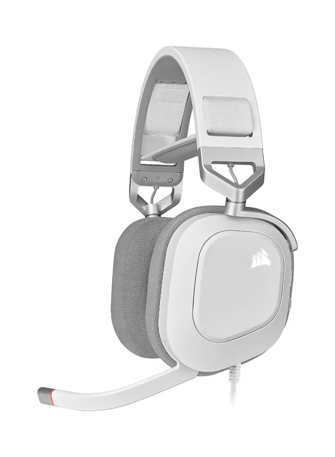 Premium Wired Gaming Headset with RGB Lighting and Surround Sound (White, One Size) 02p4l