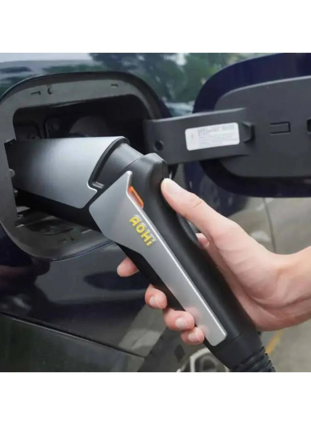 Premium Integrated EV Charger for Electric Vehicles (Dual Plug 10A & 16A, 4000W Output, 5M Cable) b7xwp