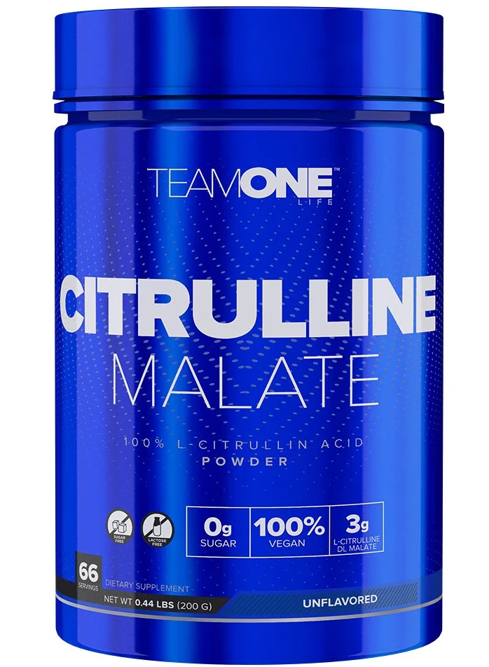 Team One Citrulline Malate Powder Premium Pre-Workout Supplement (Unflavored, 200 g) jcx0w