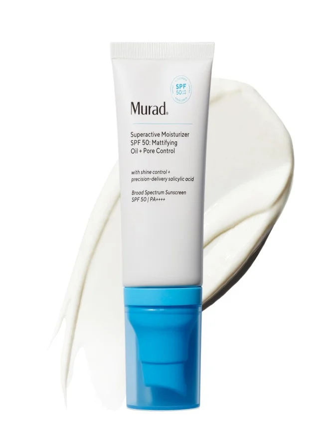 Premium Mattifying Oil and Pore Control Facial Moisturizer SPF 50 with Salicylic Acid for Shine-Free Skin (50 mL) u8go8