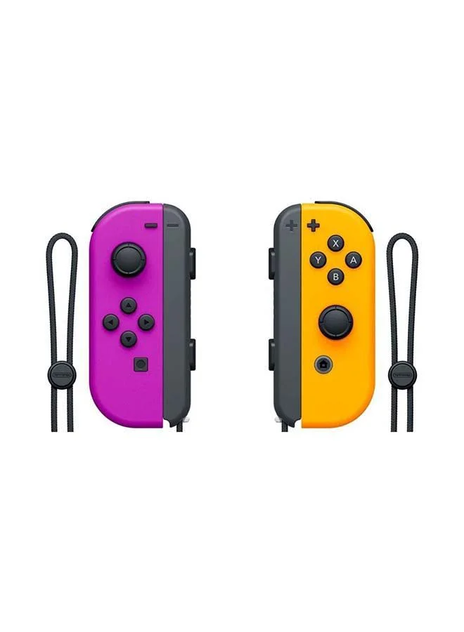 Handheld Gaming Wireless Controller Set for Console Replacement (Neon Purple and Neon Orange, 2 Pack) cq1g0