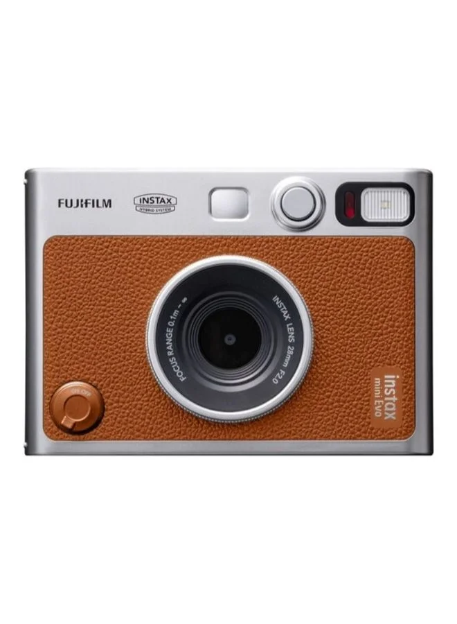 Hybrid Instant Camera Digital Preview and Print Function (Brown, 1 Unit) qgx11