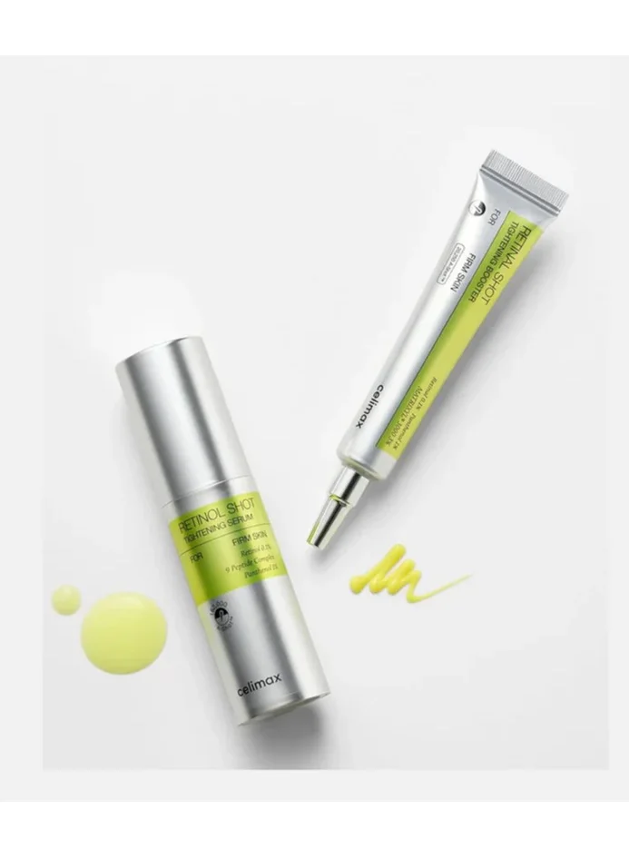 Celimax Retinal and Retinol Tightening Set Premium Vitamin A Skincare Duo for Smoother-Looking Skin (15ml Booster, 30ml Serum) y7d97