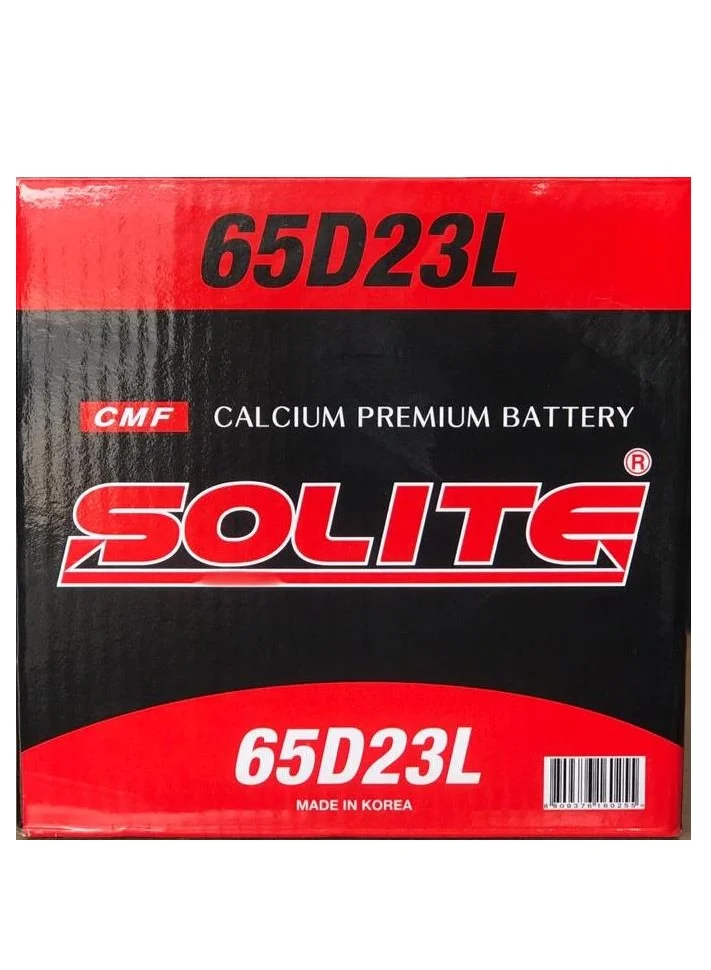SOLITE Automotive Car Battery (12V 60AH 65D23L) High-Performance Maintenance-Free Lead-Acid Battery for Passenger Vehicles 0ie9m