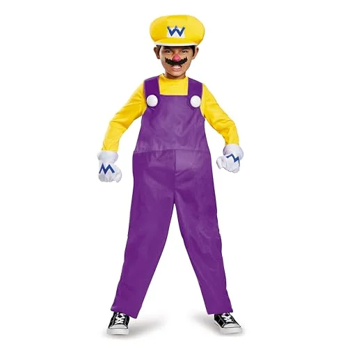 Disguise Deluxe Gaming Character Costume Set for Kids (Yellow and Purple, Small 4-6) z481y