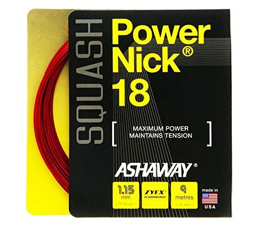 Premium Squash Racket String Set (18 Gauge, 9.5m Length) - High-Performance Multifilament for Professional Control uo0ta