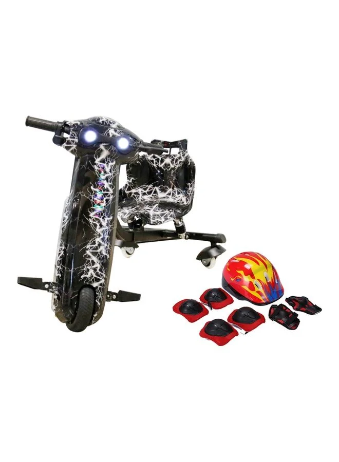 MYTOYS 360 Degree Electric Drift Scooter with Bluetooth Music and LED Lights (36V, Multicolour) ribh3