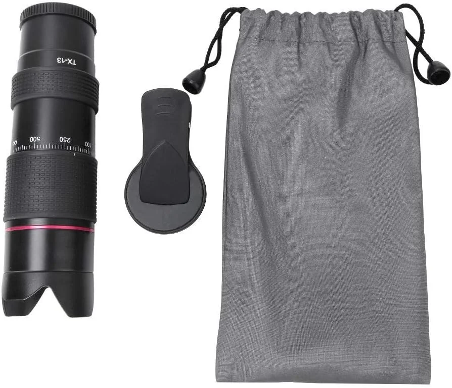 Klarako 12X Telephoto Lens Telescope High Definition Optical Zoom Lens with 37mm Thread Mount for Bird Watching and Outdoor Camping fe6r1