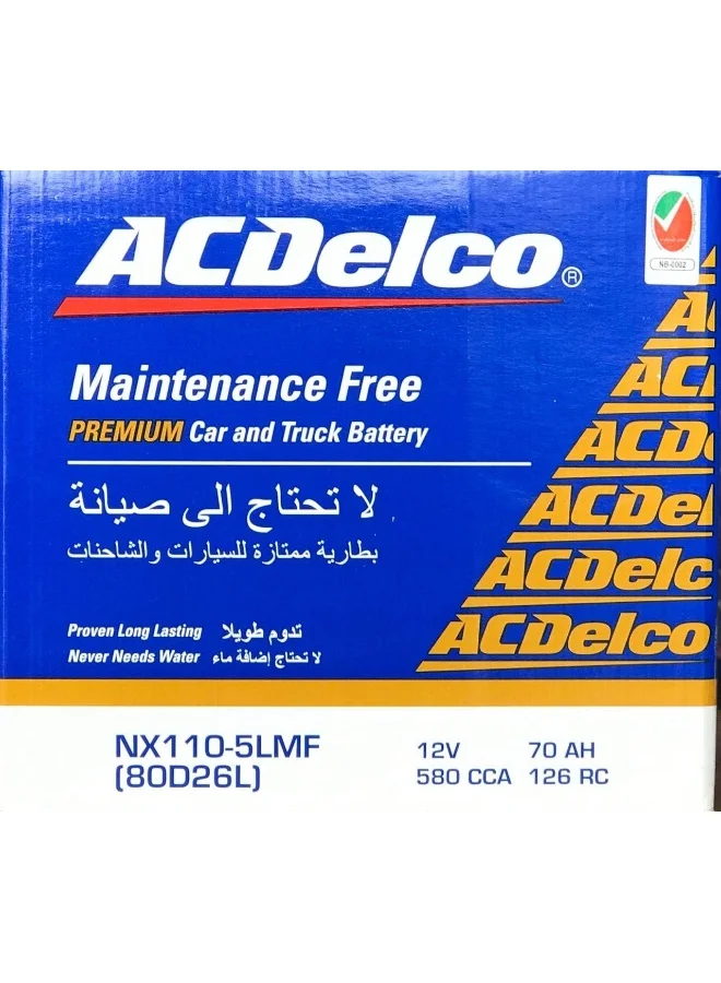 Premium Automotive Lead-Acid Battery 12V 70AH (80D26L / NX110-5L) High-Performance Maintenance-Free Power Source qg4qi