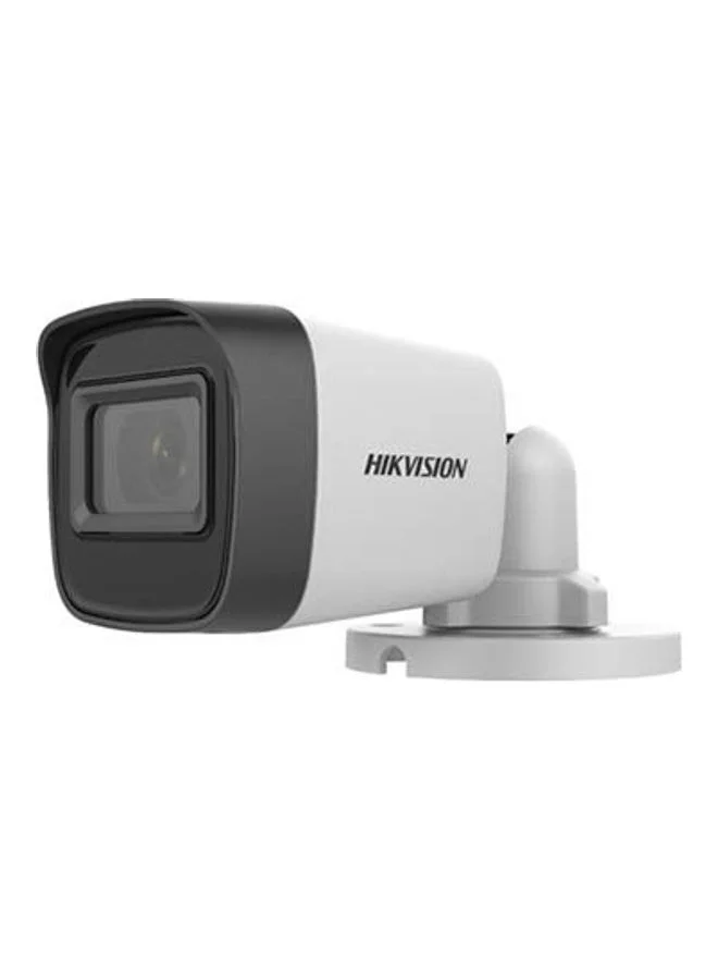 HIKVISION 5MP Fixed Mini Bullet Analog Security Camera (2.8mm Lens, IP67 Waterproof, Built-in Microphone, 25m IR Range) efupr