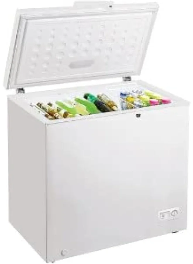 Aftron Chest Freezer Premium Freestanding Cooling Storage Unit (White, 200 L) jmwlf