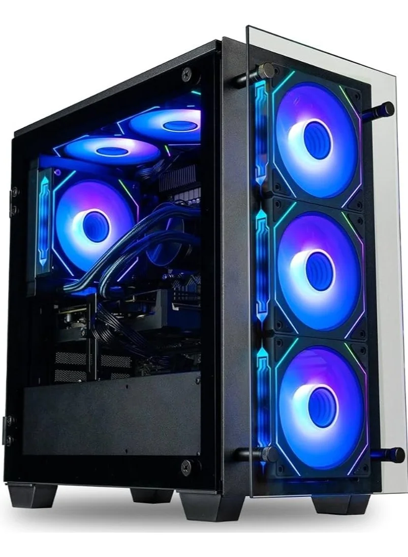 GALAX Gaming PC Desktop (Intel Core i5-14400F, RTX 5060 Ti 8GB, 16GB RAM, 1TB NVMe SSD, RGB Case, Windows 11 Pro) cesap