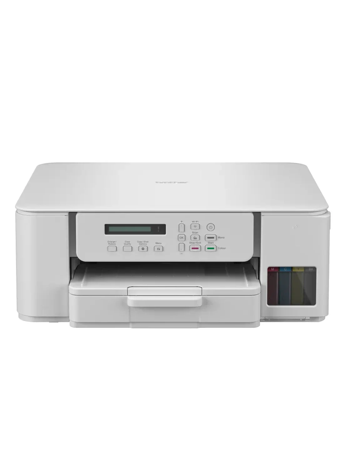Premium All-in-One Ink Tank Printer with Automatic Duplex Printing and Wireless Mobile Connectivity (White, Compact Design) zqfnn