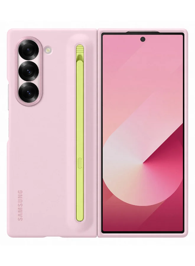 Premium Slim Silicone Grip Protective Case for Foldable Smartphones (Pink, Universal Fit) n2hjd