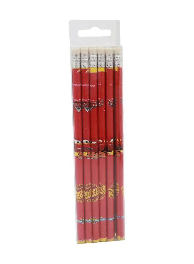 Cartoon Cars HB Graphite Pencil Set (12-Piece, Multicolour) 4ug0n