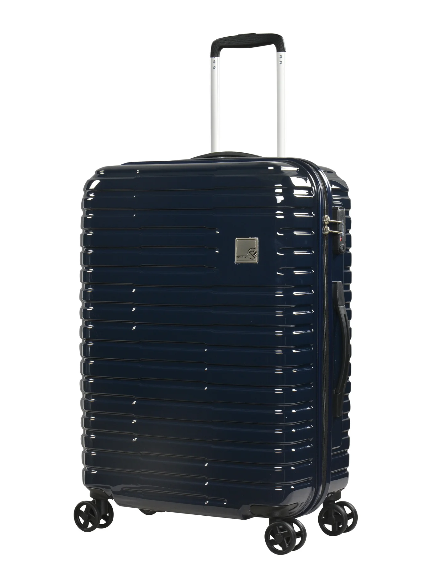 Eminent Hard Shell Luggage Trolley Lightweight Spinner Suitcase with TSA Lock (Azure Blue, 55 cm) kge5o