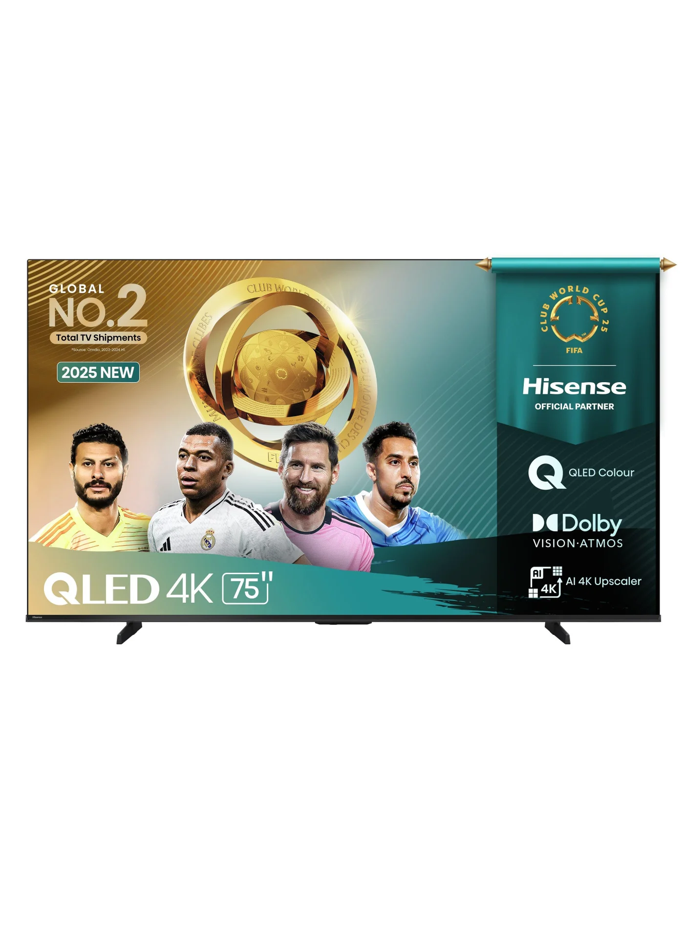 Premium 75-inch 4K Smart QLED TV Ultra HD Display with VIDAA OS (Black, 190 cm) 8150a