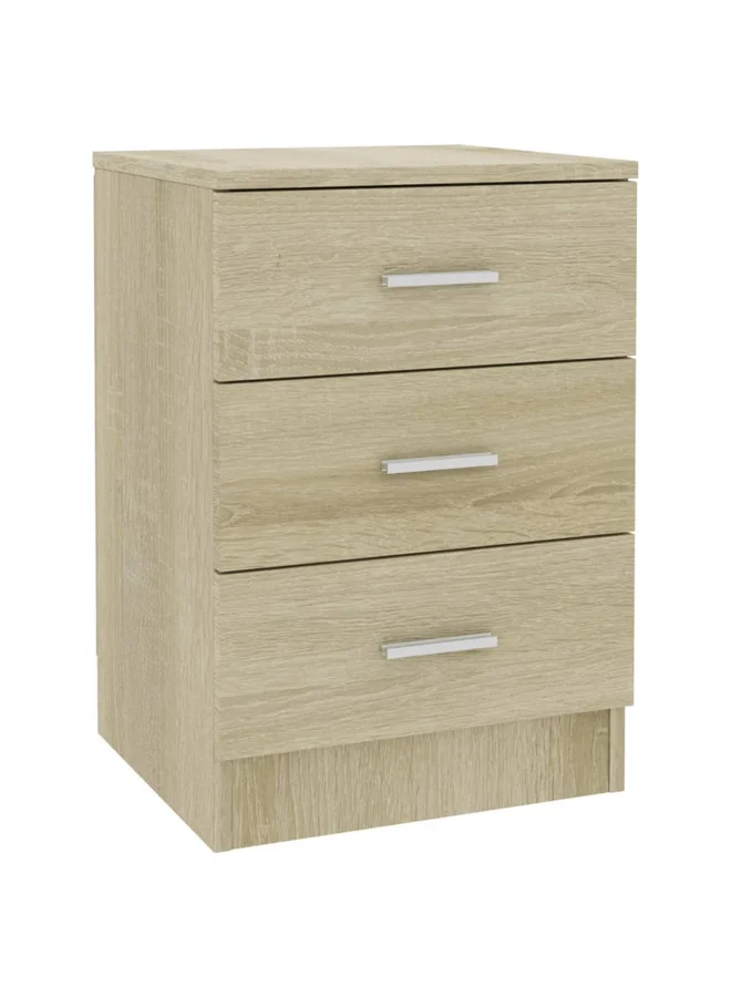 VidaXL Bedside Cabinet Sonoma Oak Finish Engineered Wood (38x35x56 cm) sxecr