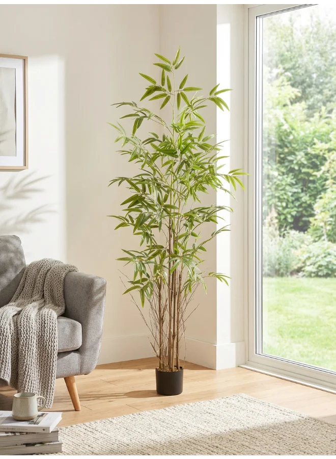 Noon East Artificial Bamboo Floor Plant Premium Lifelike Decorative Tree for Home and Office (Green, 180 cm) ucgzy