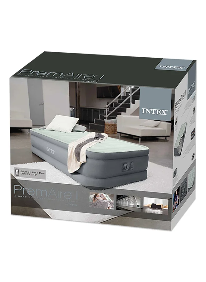 Premium Elevated Airbed Inflatable Mattress with Built-in Pump (White, 191 cm x 99 cm x 46 cm) s4u7k