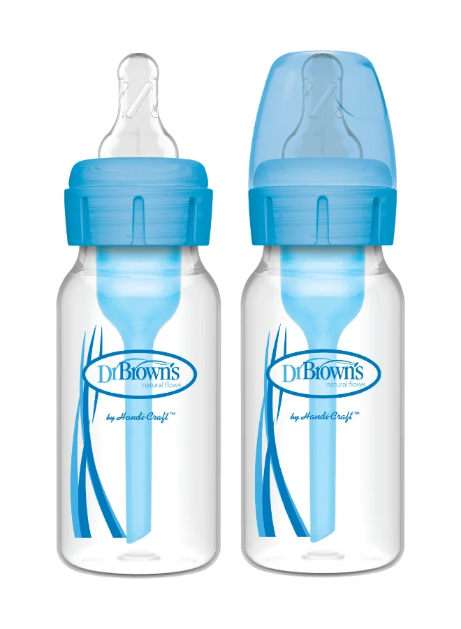 Premium Anti-Colic Narrow Feeding Set (Blue, 120 mL, 2-Pack) hjlhi