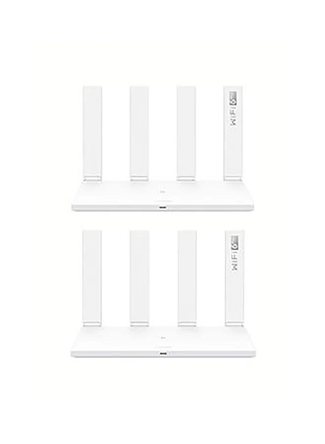 Smart Whole Home Mesh Wi-Fi System High-Speed Dual-Band Wireless Router (White, 2 Pack) 0byv4