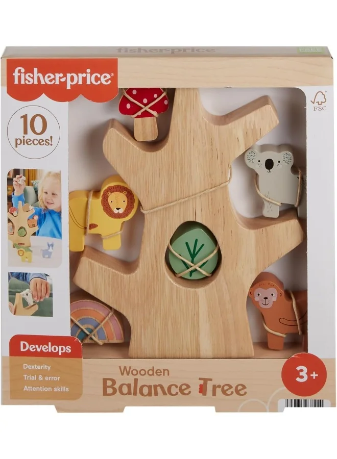 Wooden Balance Tree Stacking Toy Set (10 Pieces) Educational Montessori Activity for Preschool Kids 9ls3q