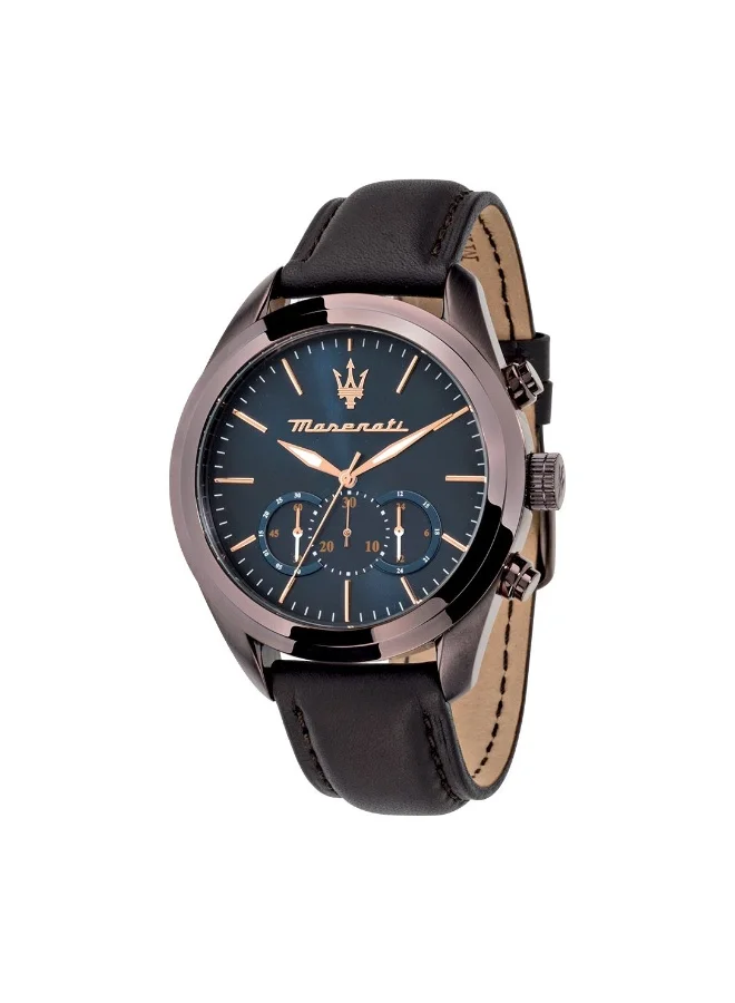 Premium Chronograph Quartz Watch with Leather Strap for Men (45mm) g45vy