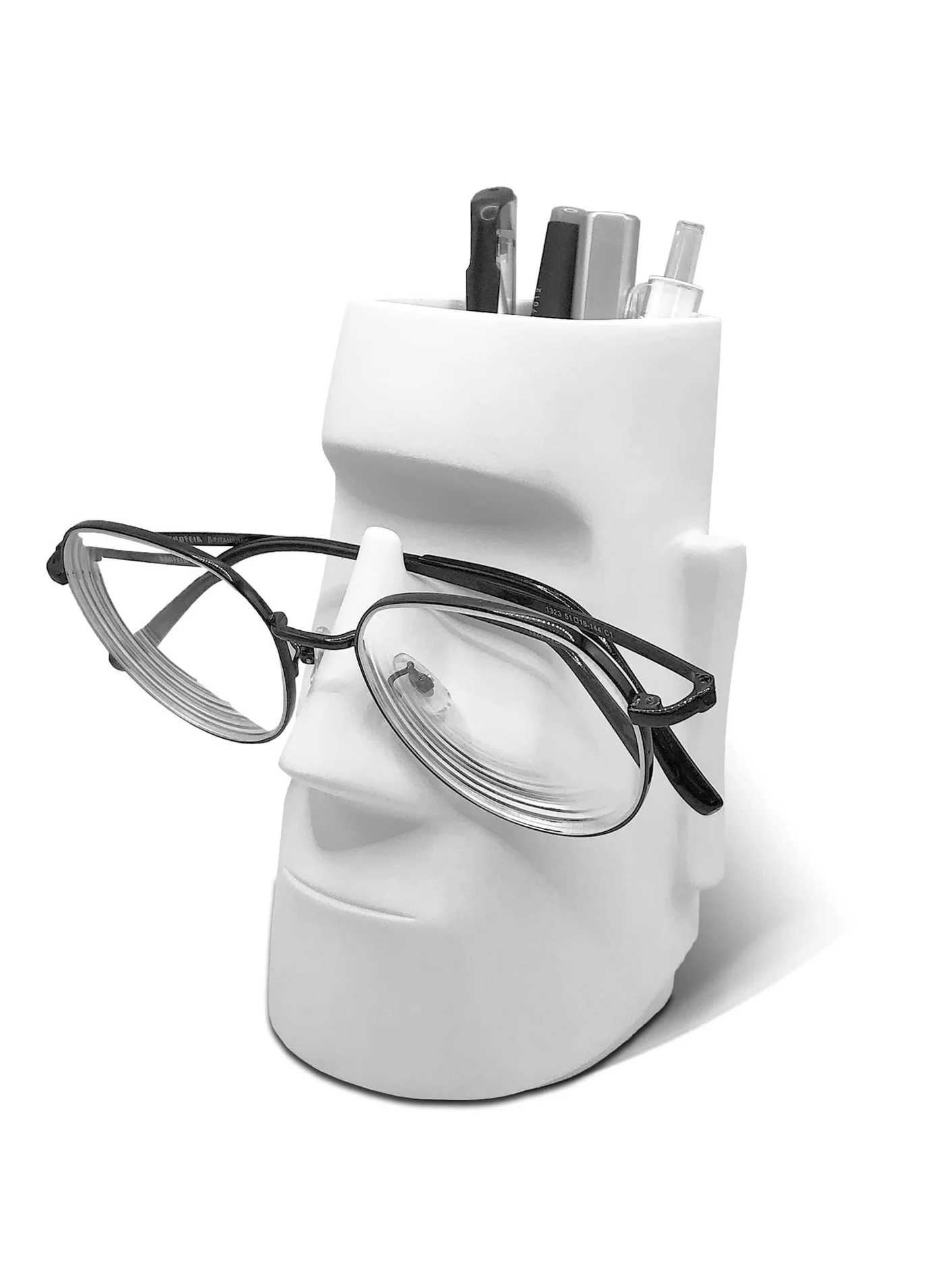 Premium Multifunctional Desk Organizer with Glasses Holder and Makeup Brush Storage (Modern Minimalist Style, 15 cm x 10 cm) 0m8kn