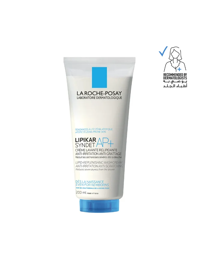 Lipikar Syndet AP+ Gentle Body Wash for Dry and Eczema-Prone Skin (200 mL) zqc5o