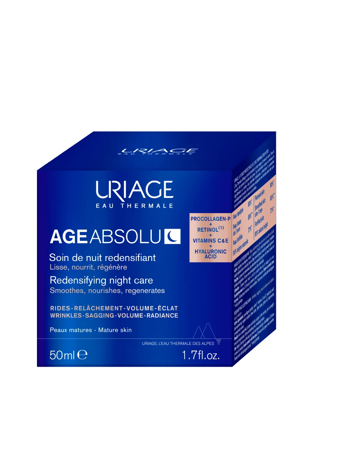 Uriage Age Absolu Redensifying Night Mask for Mature Skin (50 mL) ecxtq