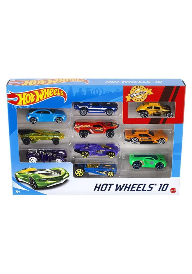 Premium Die-Cast Metal Vehicle Set 10-Piece 1:64 Scale Toy Trucks and Cars for Kids and Collectors 00e4e