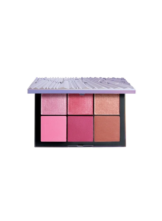 Ethereal Aura Blush Palette Premium Multi-Finish Powder Compact for All Skin Types (Medium Tone) c47xz