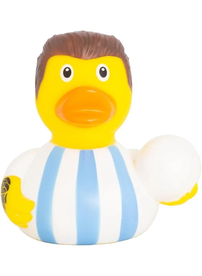 LILALU Football Star Duck Collectible Rubber Toy (White, 8 cm) 77kyz