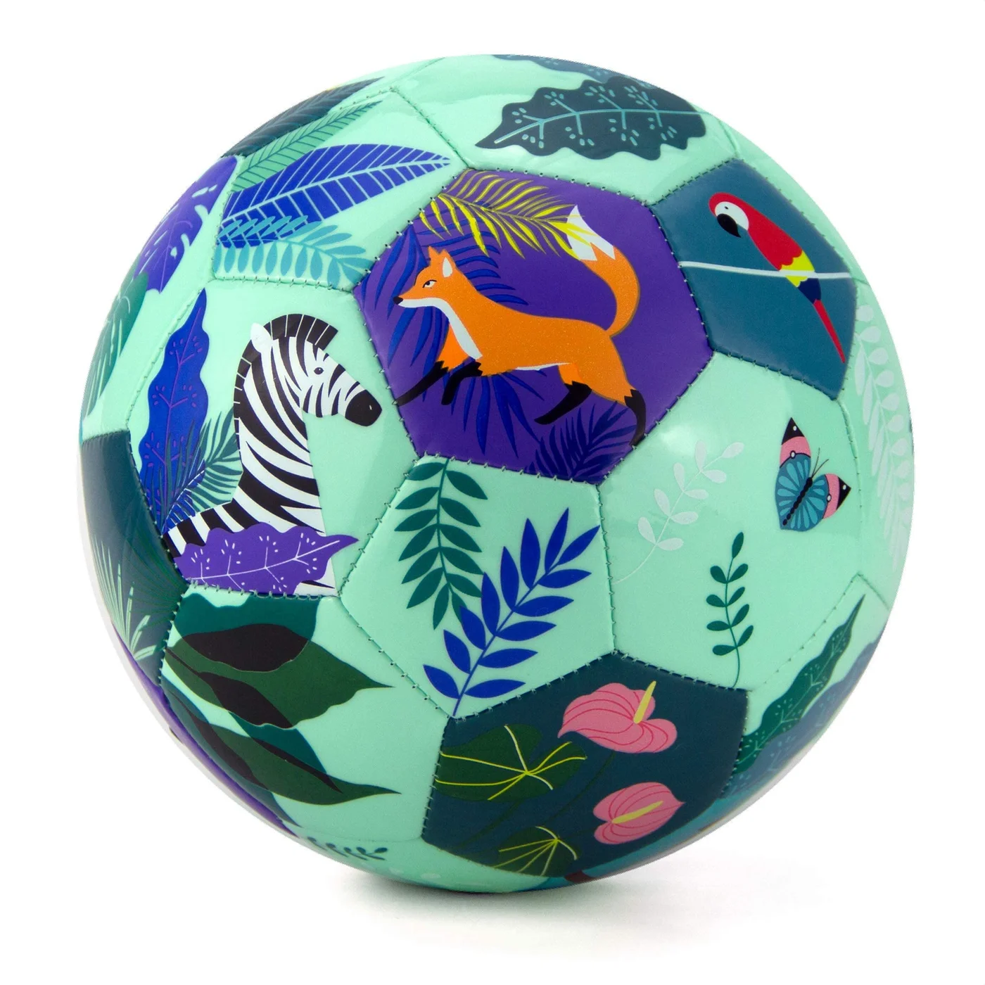 Daball Kids Soccer Ball Premium Animal Kingdom Design (Size 3, Includes Pump and Gift Box) f0zdv