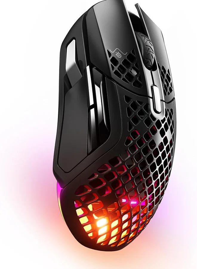 Premium Wireless Gaming Mouse Ultra Lightweight Ergonomic Design with RGB Lighting and High-Precision Optical Sensor (Black) e85ul