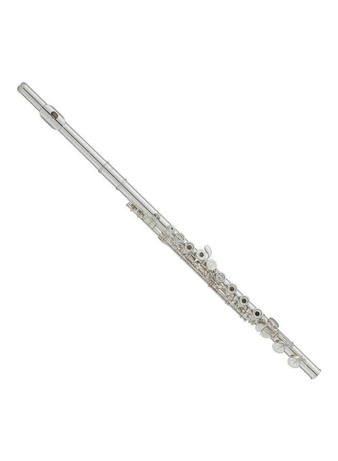 Premium Student Flute Brass Construction Professional Sound Quality (Silver-Plated Finish) u2rxl
