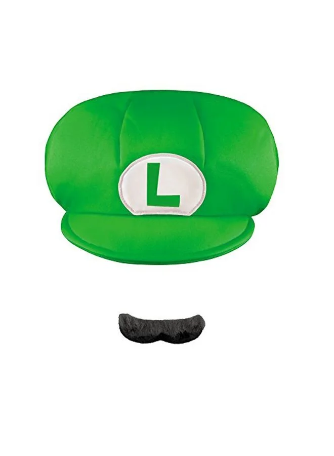YQbest Gaming Character Costume Hat and Mustache Set (Green, One Size) 1herw