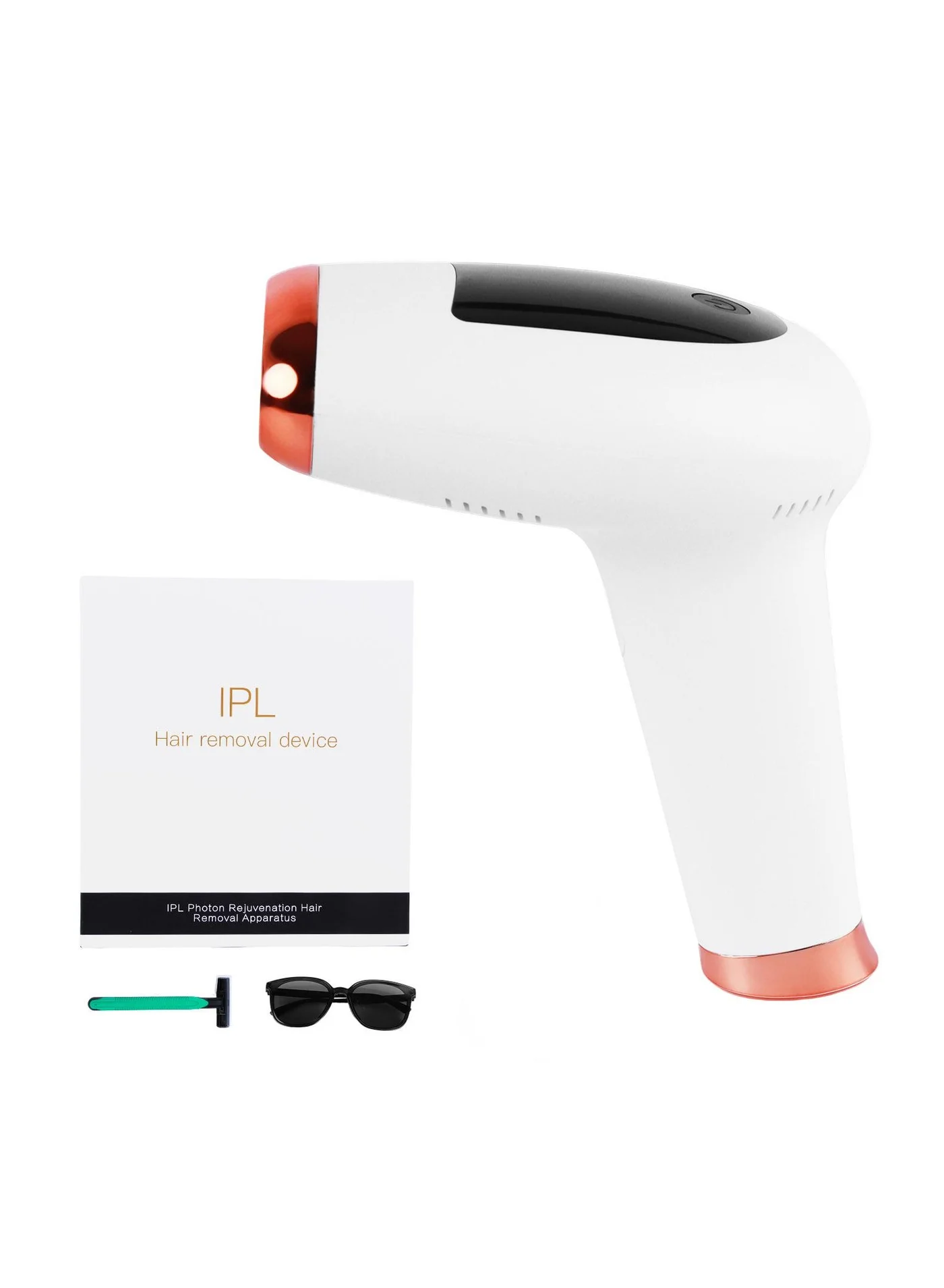 DUNISO IPL Hair Removal Device, Professional Home Laser Hair Remover with 900,000 Flashes, 5 Energy Levels for Face and Body (White) d7o9w