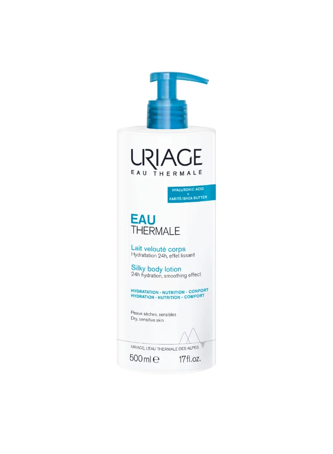 Uriage Silky Body Lotion with Alpine Thermal Water for Deep Hydration and Smooth Skin (500 mL) ce9n7