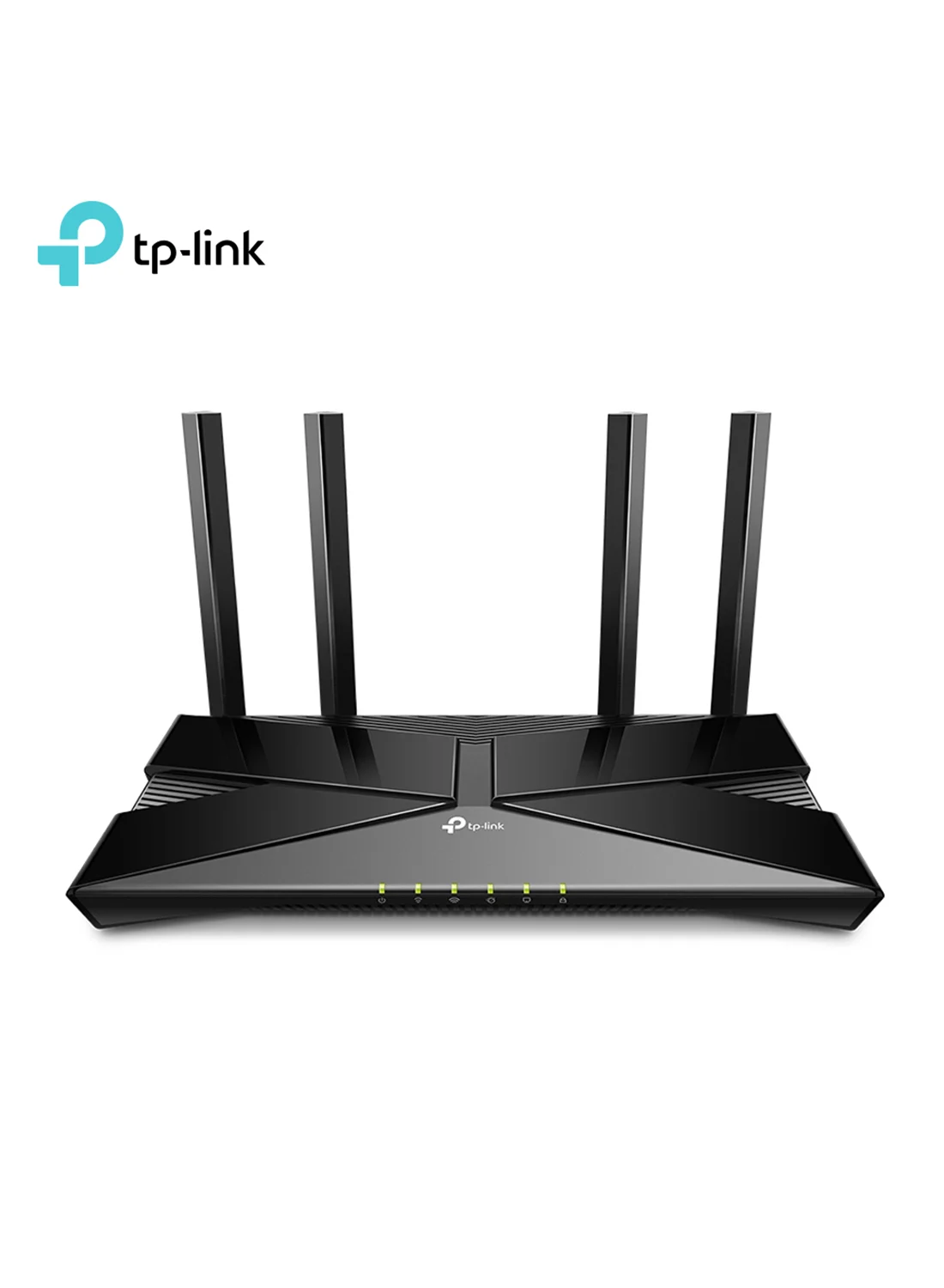 Premium AX1500 Dual-Band Smart Router WiFi 6 Wireless Internet Network Device with 4 High-Performance Antennas and 4 LAN Ports (Black) tc7v0