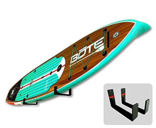 Premium Paddle Board Wall Mount Rack Heavy-Duty Storage System for Garage and Home (Holds 22.7 kg) feu8p