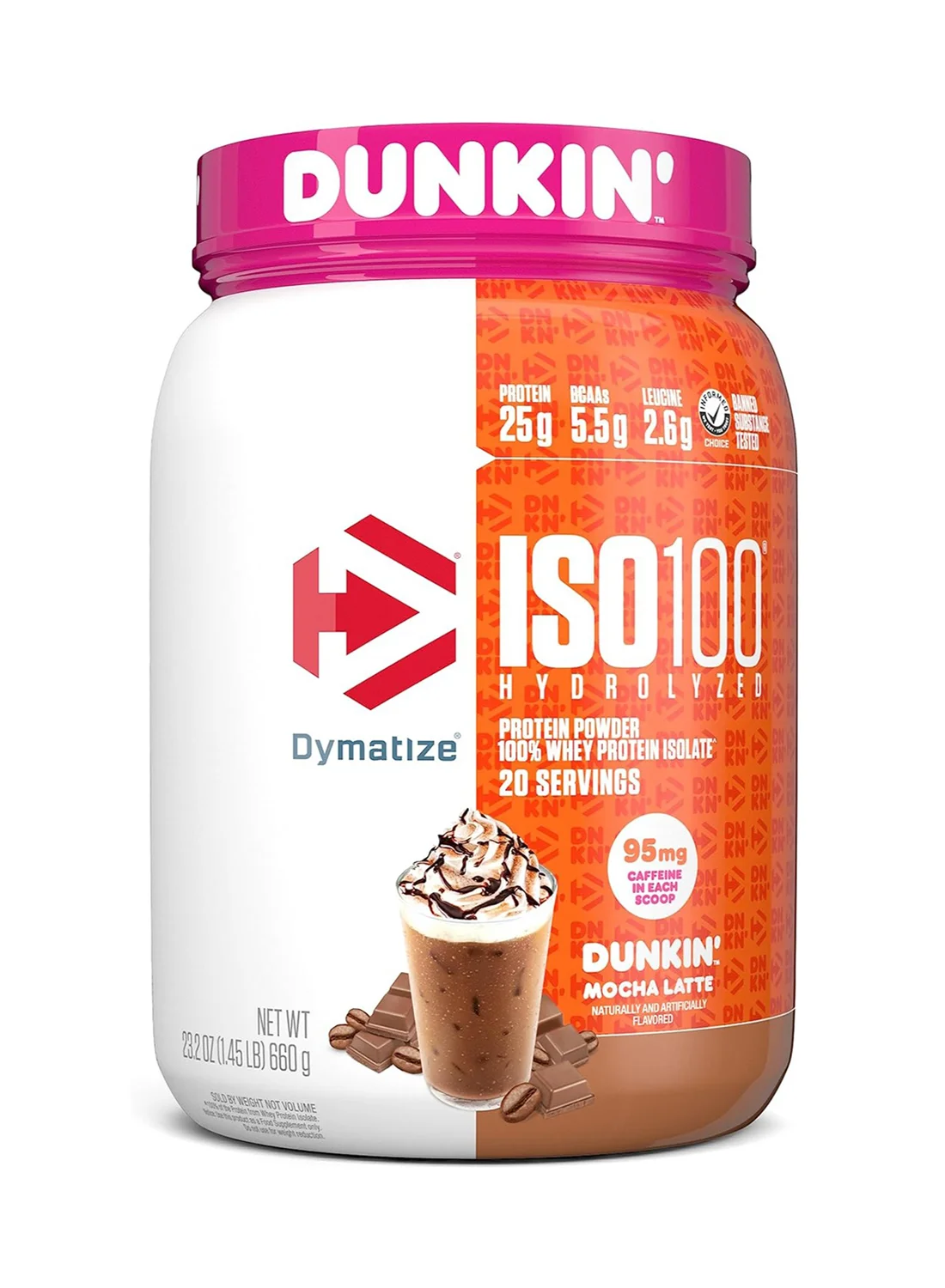 Premium Whey Protein Isolate Mocha Latte Flavor (660g, 20 Servings) 2prsu