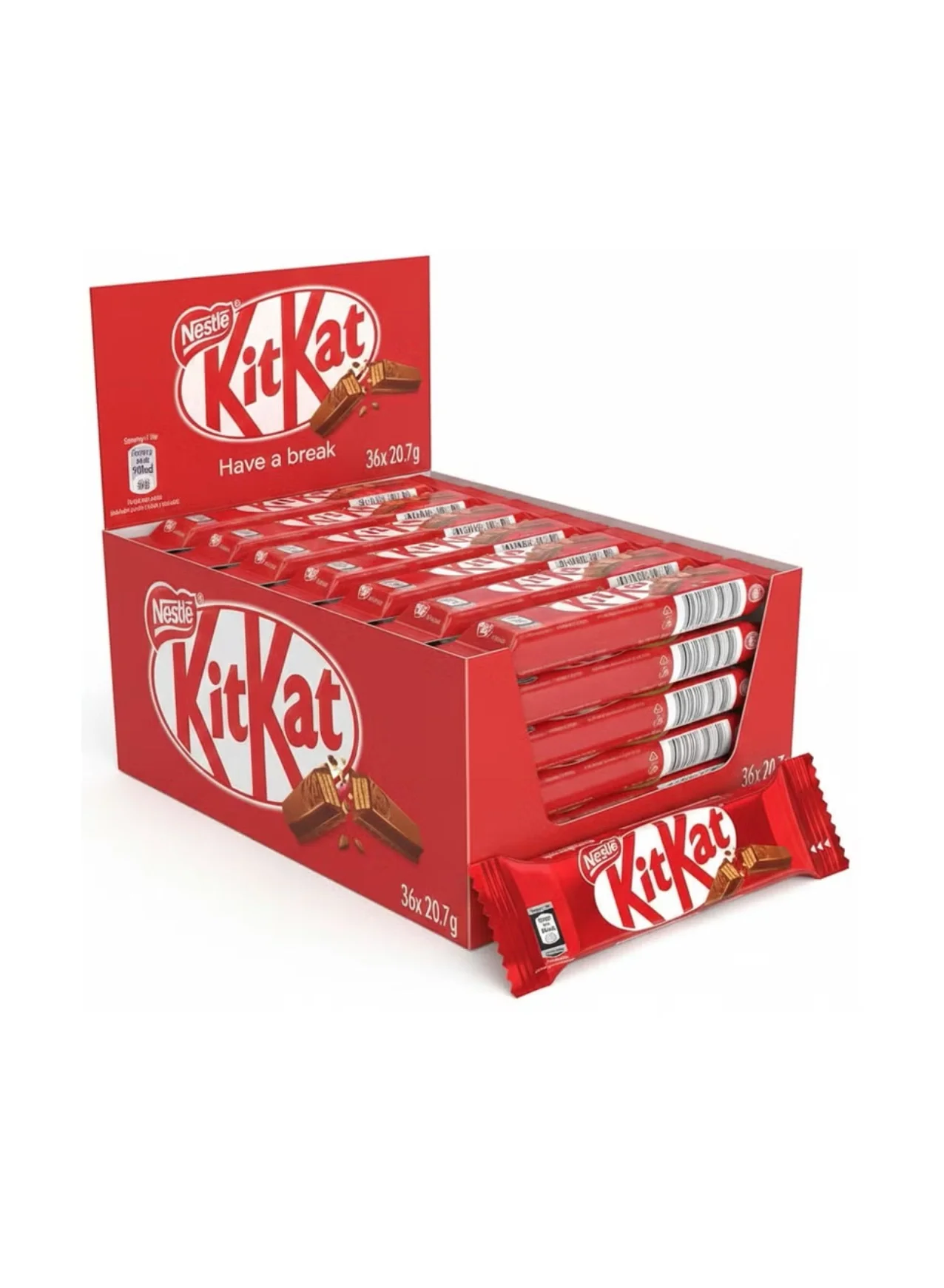 Premium Chocolate Wafer Bars (Pack of 36) 20.7g Each - Delicious Crispy Snack for Sharing 5sazp
