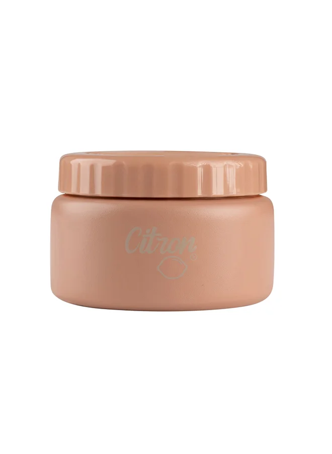 Citron Stainless Steel Food Jar Premium Insulated Container for Kids (Pink, 250 mL) pmfu2