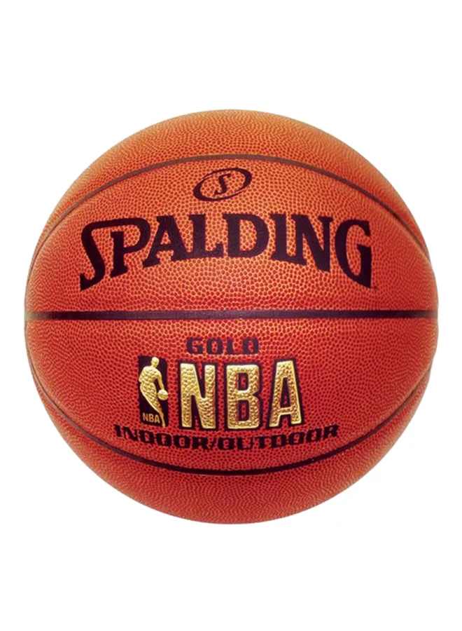 Premium Indoor-Outdoor Basketball Professional Grip Durable Rubber Surface (Gold, Size 7) q1eym