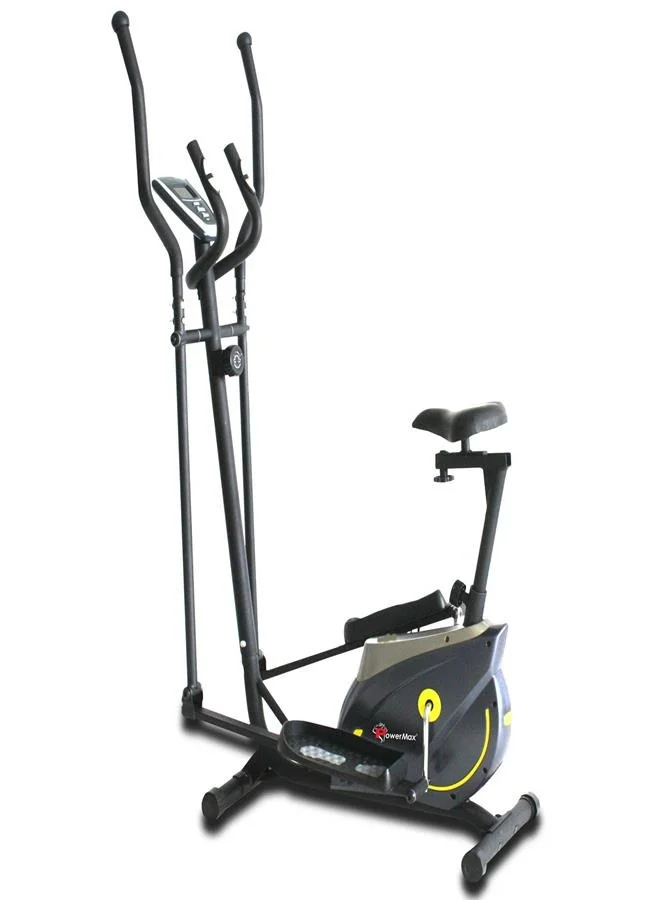 Premium Elliptical Cross Trainer Machine with Hand Pulse and LCD Display for Home Cardio Workout (Alloy, Adjustable Resistance) u1vy5