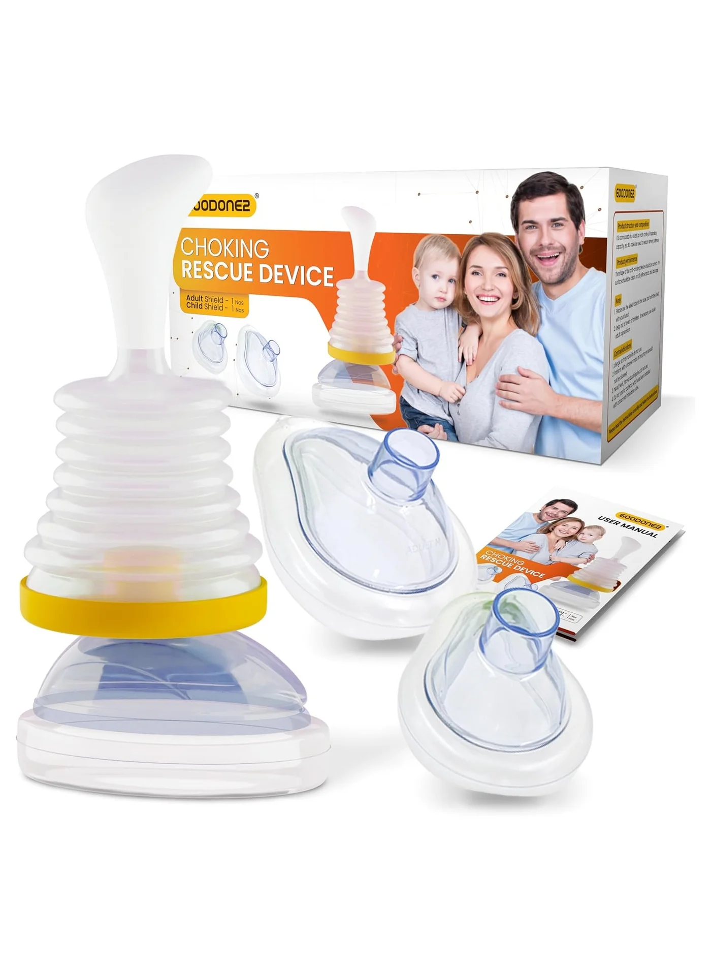 GOODONE2 Portable Choking Rescue Suction Device Kit (3 Pieces, Adult and Child) jjwqg