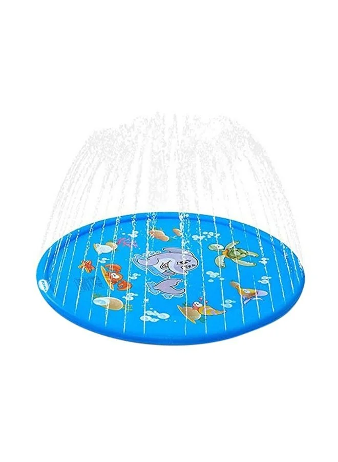 DURKU Outdoor Beach Sprinkler Spray Pool for Kids (170cm, Blue) orqev