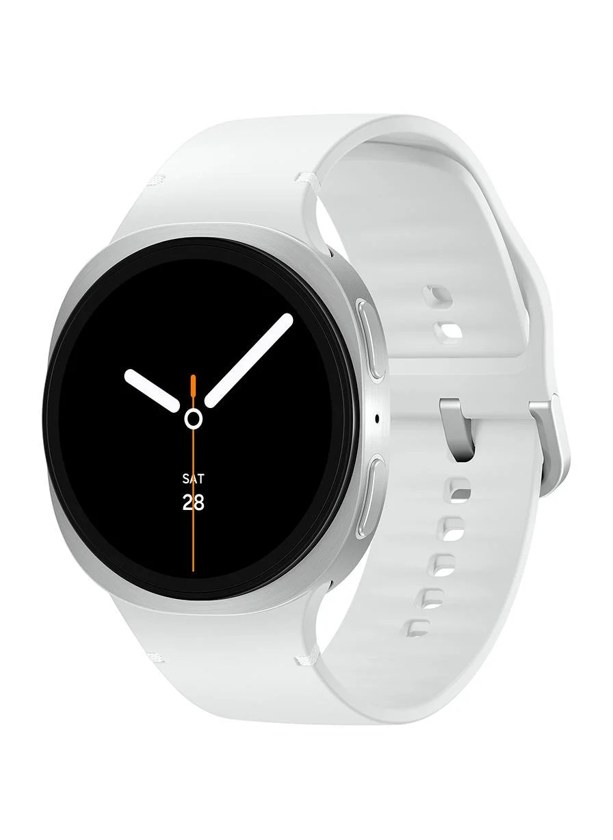 Premium Ultra-HD Bluetooth Smartwatch with Health Tracking and Fitness Coaching (Silver, 44 mm) z2mz5